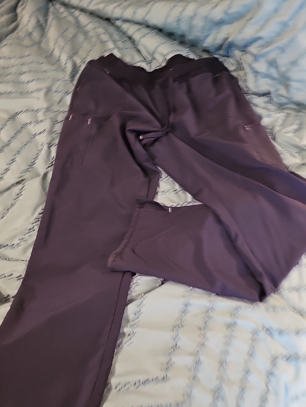 Scrubstar Straight Leg Scrub Pants in Plum